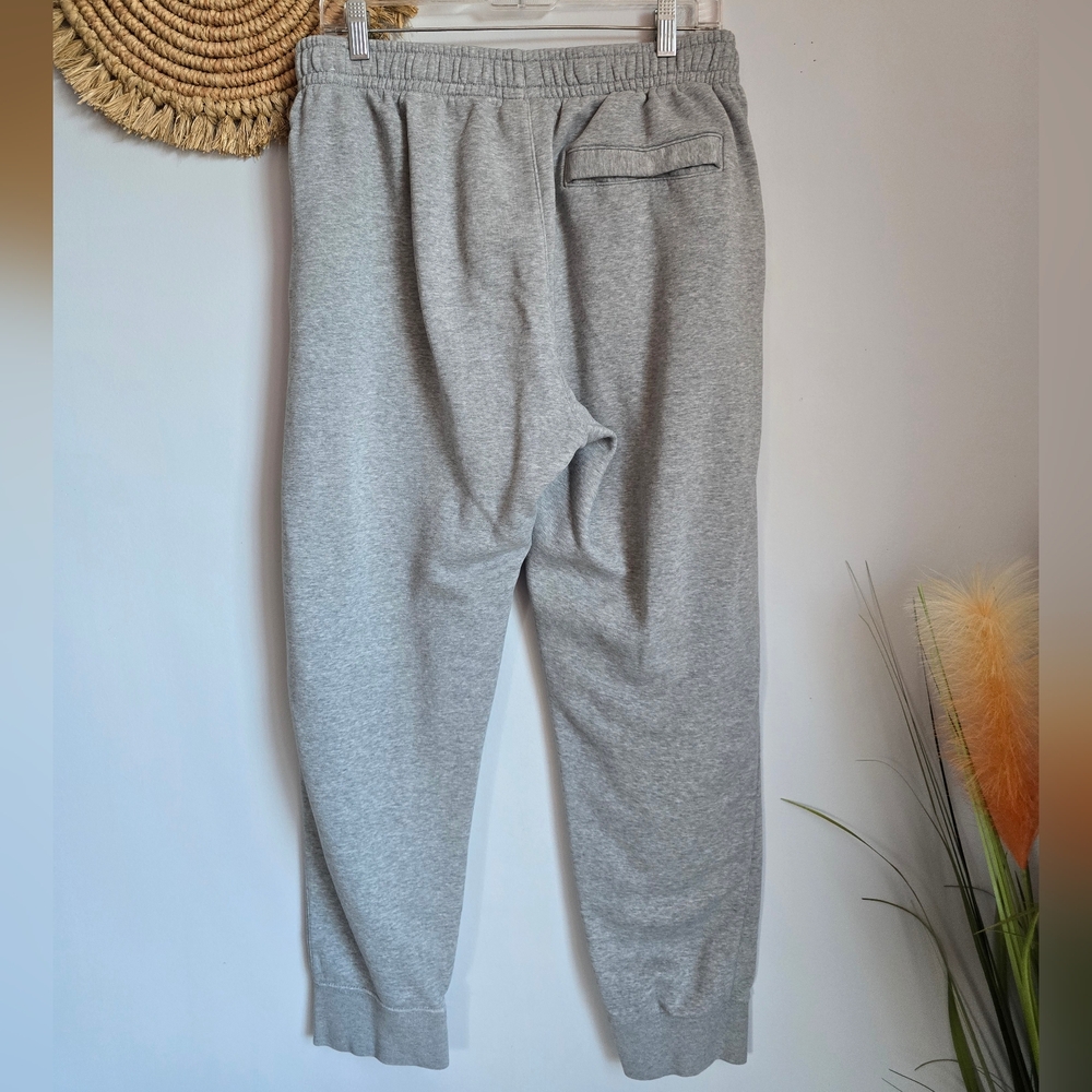 Nike Men Athletic Gym Workout Club Fleece Jogger Sweatpants SZ Large Swoosh Logo - Picture 6 of 9